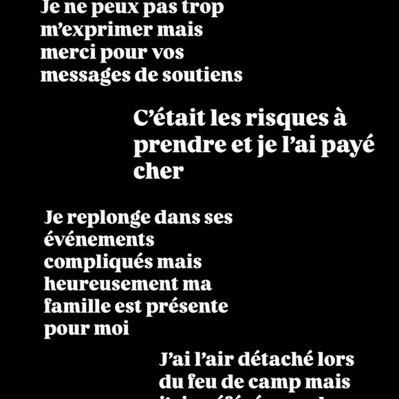 Julian réagit à son aventure sur Instagram.