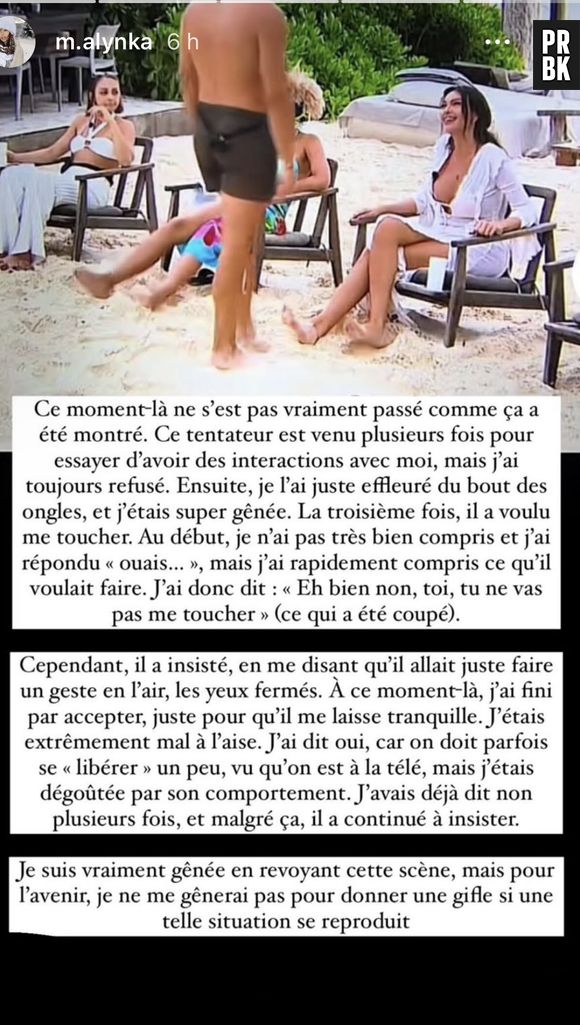 Sandra balance en story !