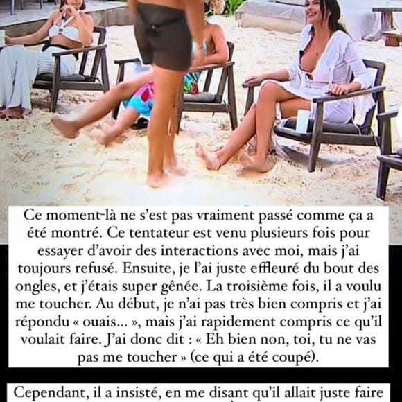 Sandra balance en story !